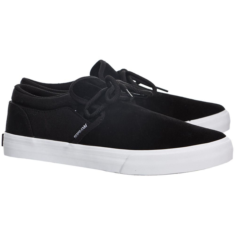 Baskets Basses Supra Cuba Noir Black/White Homme | LNP-29490130